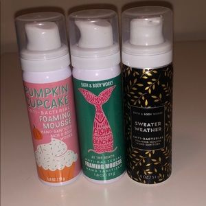 Bath and Body Works 3 foaming hand gel